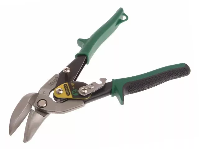 Stanley Green Offset Aviation Snips Right Cut 250mm (10in) - STA214568