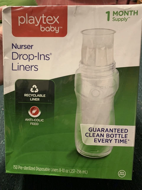 Playtex Baby Drop-Ins 8-10oz Baby Bottle Liners (150 Pieces)
