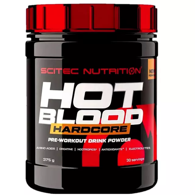 SCITEC NUTRITION HOT BLOOD HARDCORE 375 G Concentration, régénération musculaire