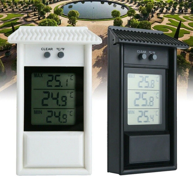 Digital Thermometer Display Garden Greenhouse Outdoor Room Workmanship