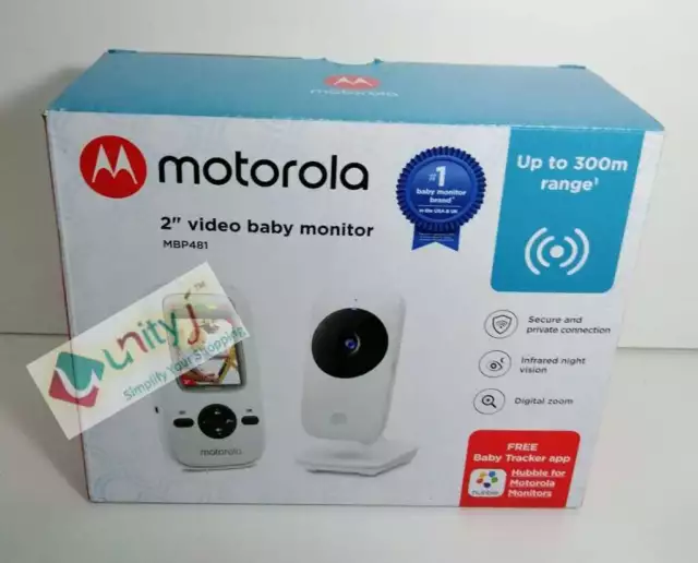 Motorola MBP481 Video Baby Monitor with Handheld Parent Unit High Sensitivity...