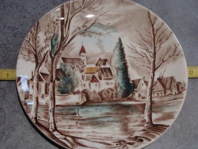 lot de 3 petites assiettes plates Dream town Johnson Bros: 16,3 cm