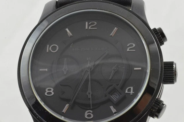 MICHAEL KORS MONTRE Hommes 43MM Acier Noir MK 8157 Quartz Bon Etat EUR 151 90 PicClick FR