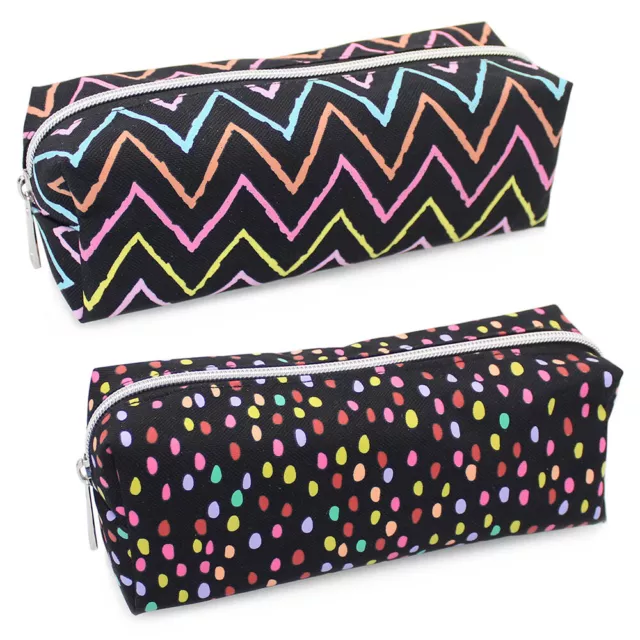 Pencil Case Girls Kids Teenagers Silicone School Pencil Case Pink Purple