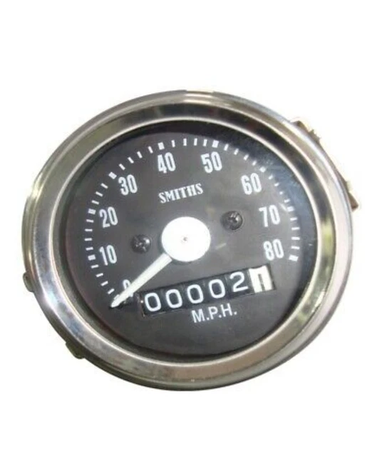 Brand New Vintage Bikes Replica Smith Speedometer 0-80 Mph 2 1/2"/60 Mm Dia