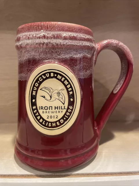 IRON HILL BREWERY- 2012 MUG CLUB MEMBER Stoneware Ceramic BEER Stein.
