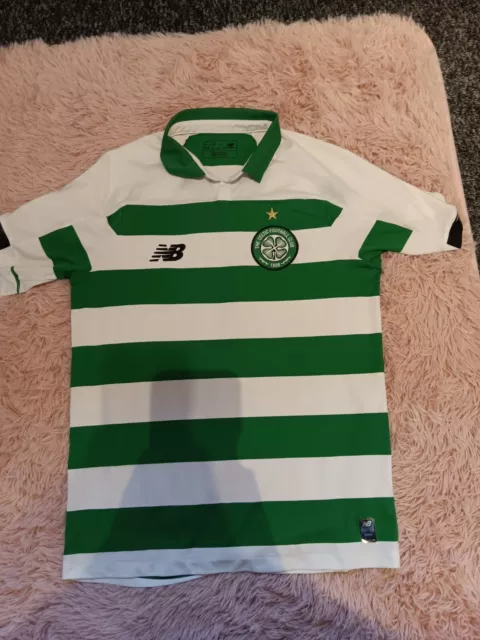 Celtic FC 2018/19 home Shirt New Balance Small No Sponsor - Excellent Condition