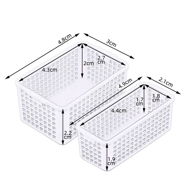 2PC 1:12 Scale Dolls House Miniatures Storage Basket Model Box Decor Container