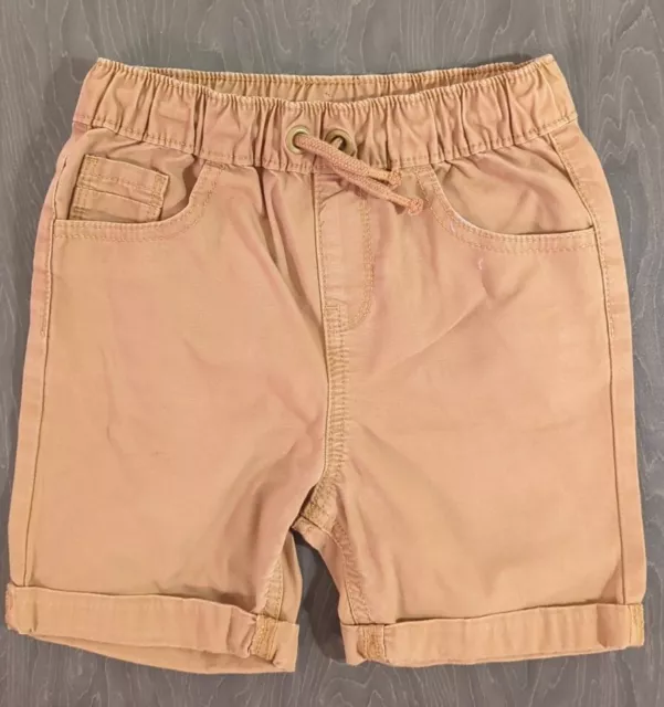 Pantaloncini chino marroni GEORGE ragazzi età 5-6 anni (A556)