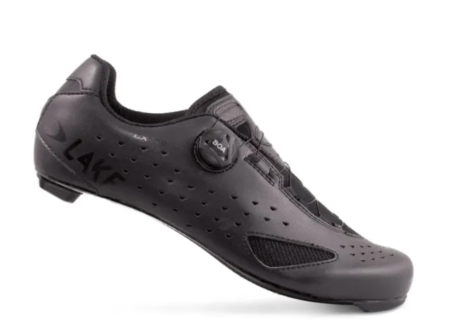 Lake Cx219 Cycling Road Shoes Black / Black Reflective Bnib