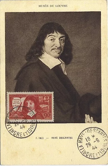 Carte-maximum France  n° 341 - René Descartes (34257)