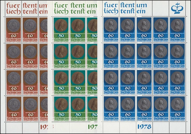 710-712 Coins and Medals, 3 Values, Small Bow Set ** Mint / MNH