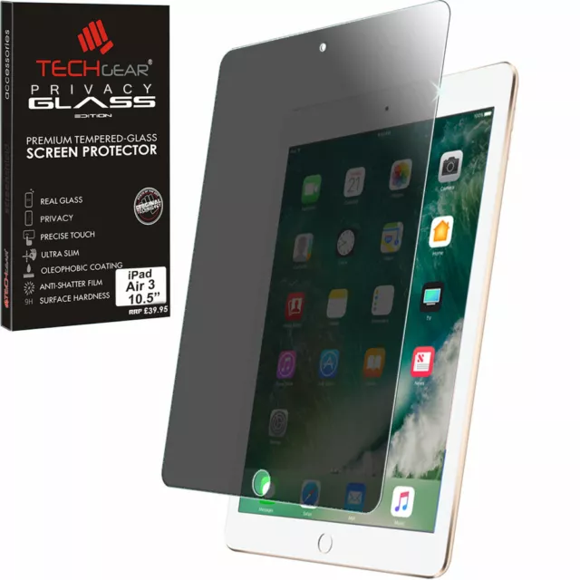 PRIVACY Anti-Spy Tempered Glass Screen Protector for Apple iPad Air 3 10.5" 2019