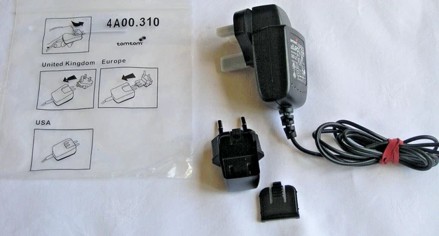 Original Netzladegerät Für Tomtom 300 500 510 Mit Uk Usa Europa Adaptern - Sehr Guter Zustand