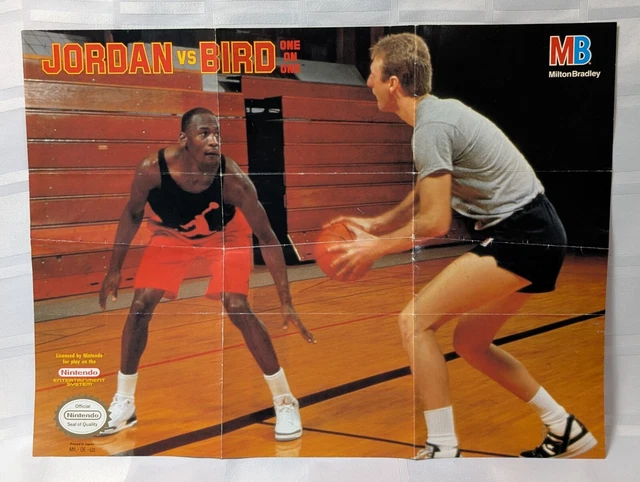 MICHAEL JORDAN VS Larry Bird Nintendo Advertising Nba Basketball