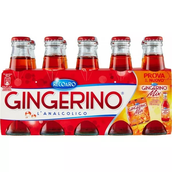 Gingerino Recoaro 10 Cl X  40 Bottiglie  Aperitivo Italiano Sanpellegrino