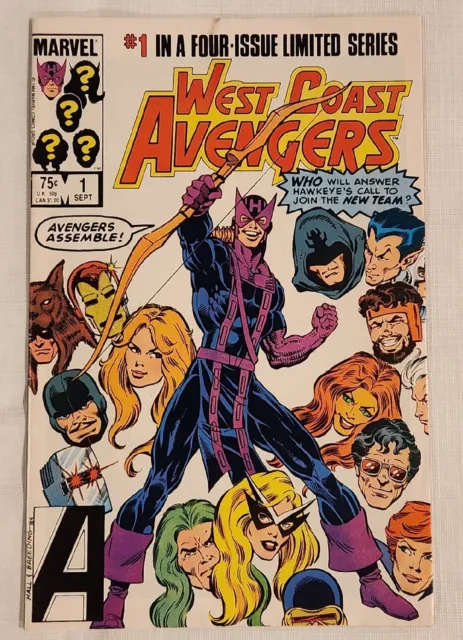 West Coast Avengers #1  Newsstand 1st Team App Marvel 1984