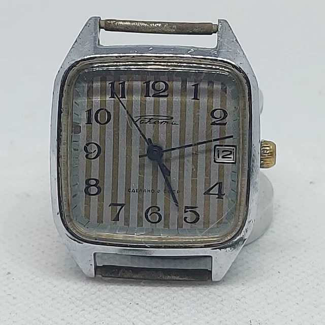 Montre Vintage Raketa Homme - URSS Années 70 - Mouvement Cinétique 19 Joyaux - Boîtier Aluminium 34mm