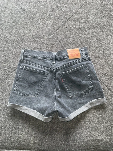 VTG Levis  Black High Rise Mom Jean Shorts Womens SZ 28
