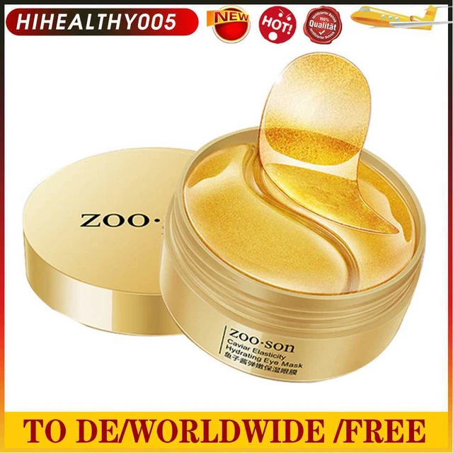 60 piezas Máscara para Ojos Antiarrugas Eliminar Ojeras Parches de Gel para Dormir (B)