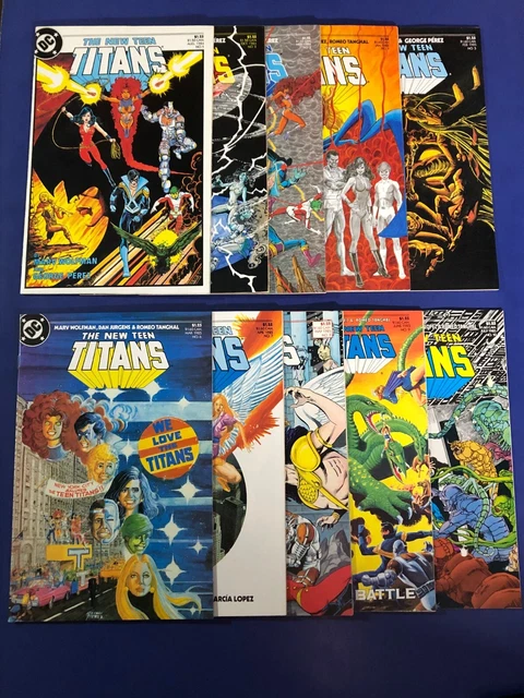 New Teen Titans # 1 - 10 (1984, Vol 2) Wolfman/Perez High Grade (9.0 -9.2)