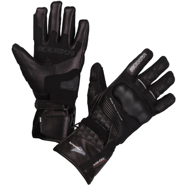 Modeka Panamericana Handschuhe schwarz Motorradhandschuh wasserdicht
