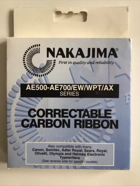 Nakajima AE500-AE700/EW/WPT/AX Series Typewriter Correctable Carbon Ribbon L@@K