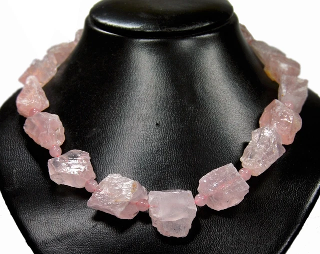 Collier Vintage En Corne De Bovin Et Grosses Perles - Bakélite - Occasion - Sans Marque