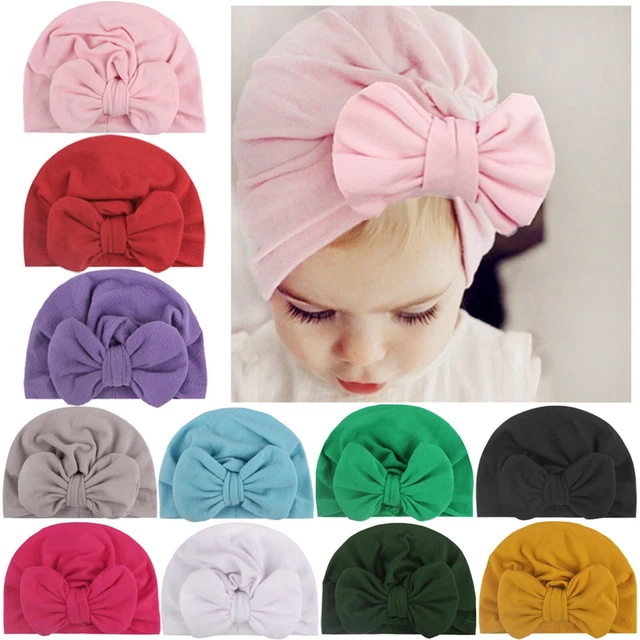 Bambino Fascia Fiocco Turbante Cappello Capelli Copricapo per Hl