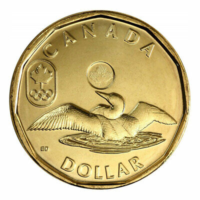 🌕 1 Canadian Dollar $1 Olympic Lucky Loonie Coin, 2012