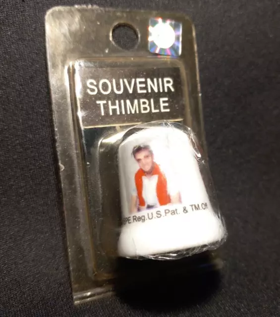 Official Elvis Presley Signature Product - Thimble + packaging. Vintage + rare