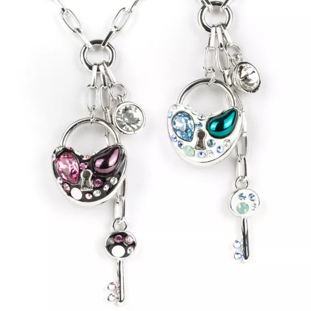 Starstruck Heart lock and key shaped womens fashion Swarovski Elements crystal P