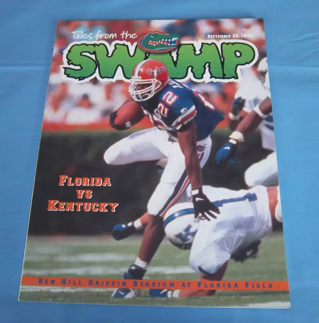 Florida Gators vs Kentucky Wildcats Football Game Program Magazine 1998