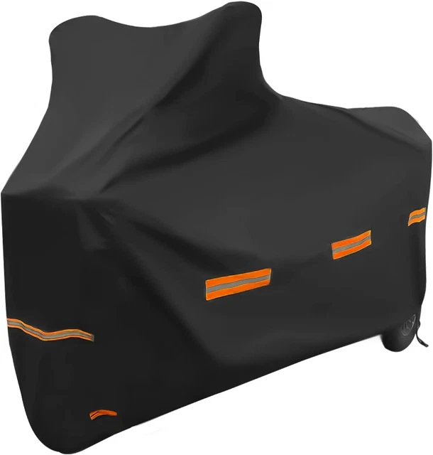 Telo Copri Moto Da Esterno Interno 2XL, Coprimoto Impermeabile 190T Copertura 24