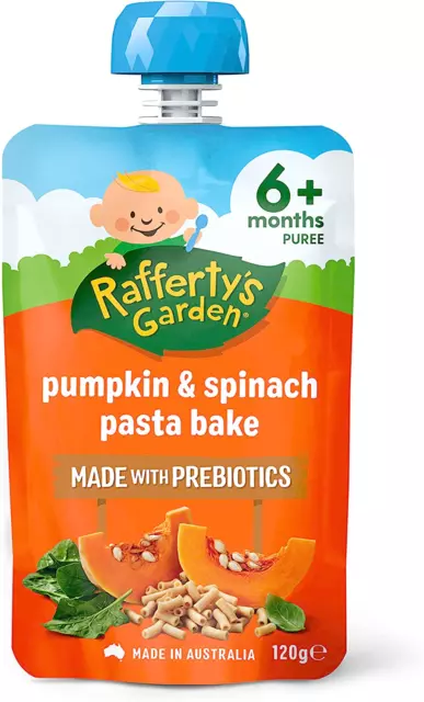Pumpkin and Spinach Pasta Bake for Babies 120 G (Case of 6)