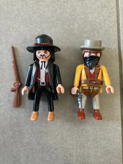 Playmobil Bandit Et Sherif Cowboy Western Lot 2