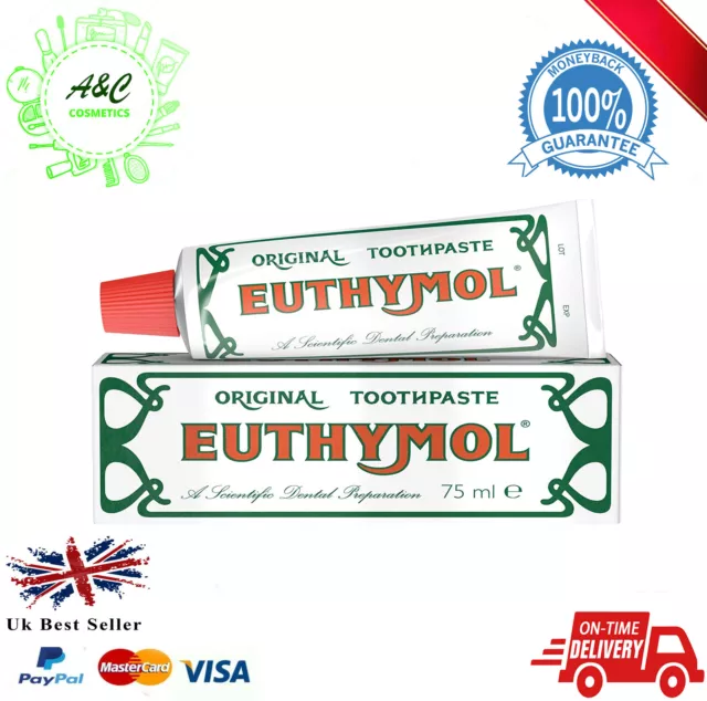 12 X Euthymol Original Toothpaste 75ml EXP 08/2023UK SELLER FREE DELIVERY 3