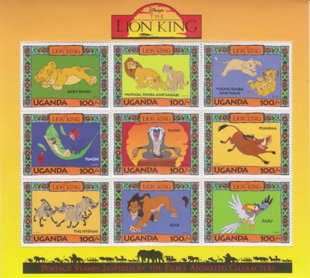 Walt Disney Lion King Uganda Mint 7962K