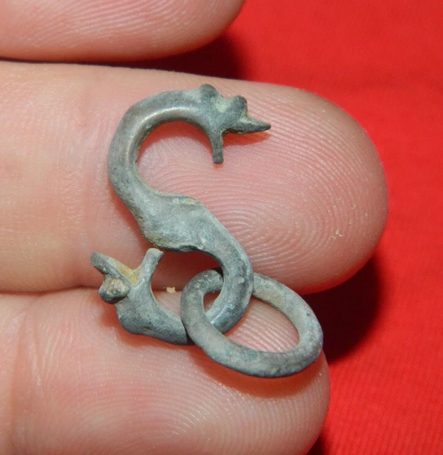 Exvoto Idolo estatuilla bronce snake Idol Roman Ancient ( S I - II )