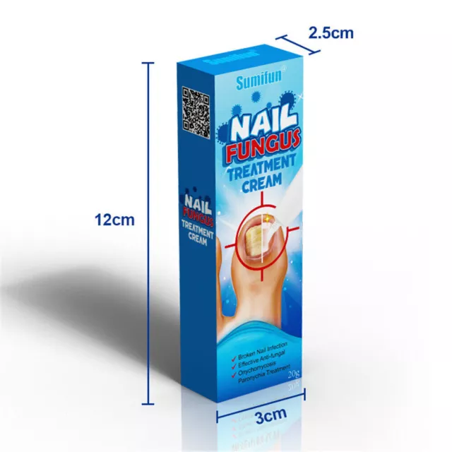 Nail Fungus Treatment Cream Anti-Fungal Onychomycosis Paronychia Nail Repair 20g 2