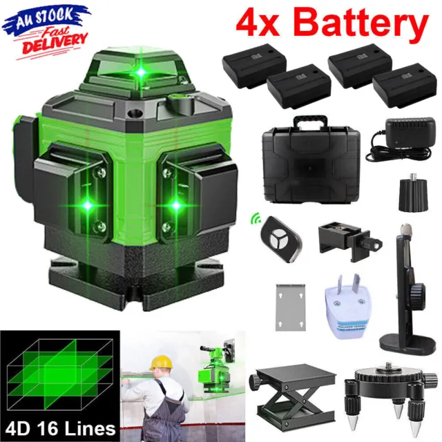 16 Lines Laser Level Self-leveling 360° 4D Green Cross for Construction Picture
