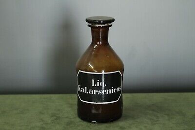 LIQ. KALARSENICOS Apothekerflasche / Apothekergefäß glas aus den 50er Jahren ! 5