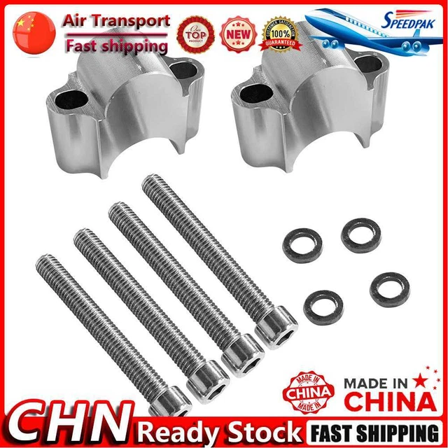 CNC Aluminum Motorcycle Handlebar Riser Kit for 7/8 inch 22mm Handlebars Fr