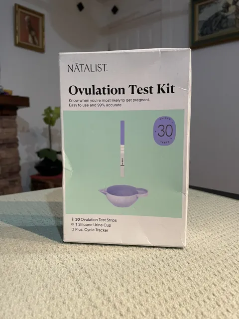Kit de prueba de ovulación 99% preciso 30 tiras de ovulación taza rastreador de ciclo natalista