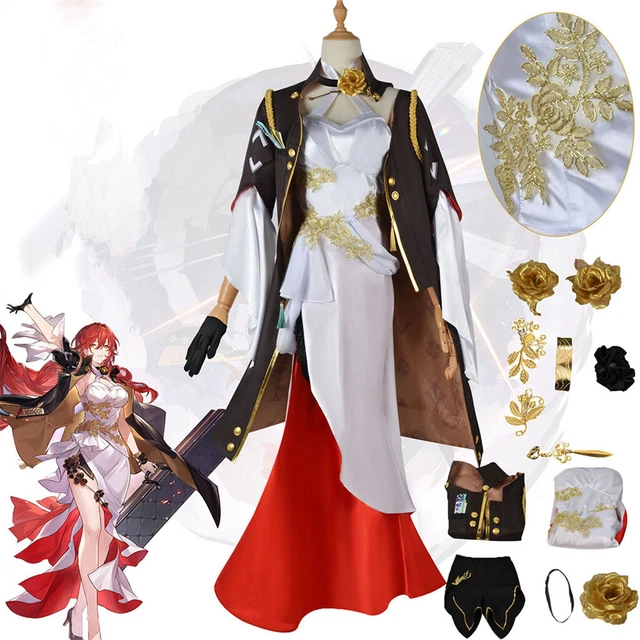 Game Honkai Star Rail Himeko Girl Cosplay Costume Halloween Carnival Party Skirt