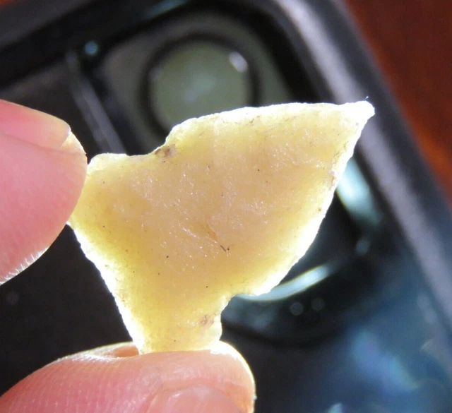 Nice Plains side-notched arrow point found near Livingston, Montana 7/8 in.