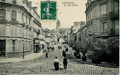 CPA FRANCE - PONTOISE - La Rue Thiers    - O53