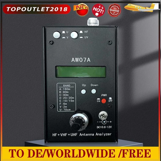 HF +UV Impedance Analyzer HF/VHF/UHF AW07A Shortwave Ham Radio 160M Measure Tool