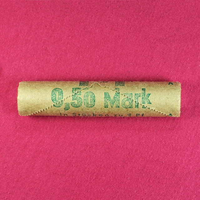 Coins Roll DDR East Germany 50 x 1 Pfennig Roll 1988 KM# 8.2 BU 03093