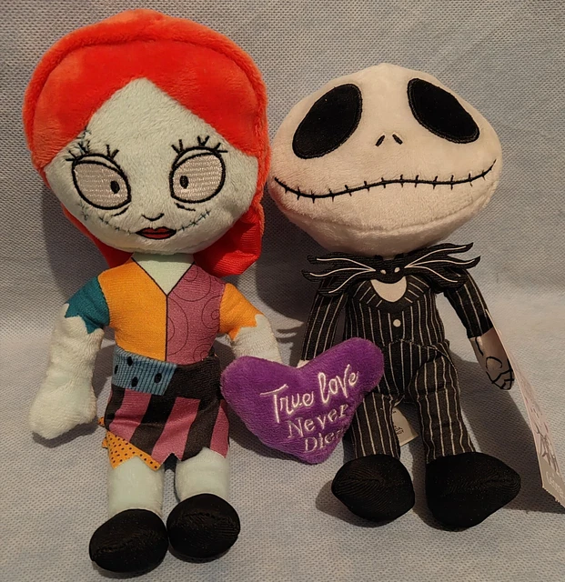 DISNEY NIGHTMARE BEFORE Christmas Jack & Sally Plush Toy Dolls New with